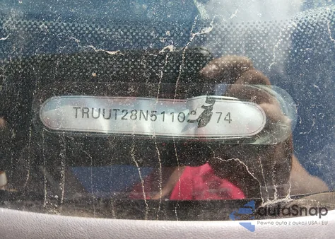 2001 Audi Tt из США, поврежденный, VIN TRUUT28N511029774